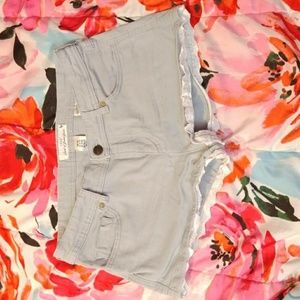 H&M (Label of Graded Goods) Gray Lace Hem Shorts